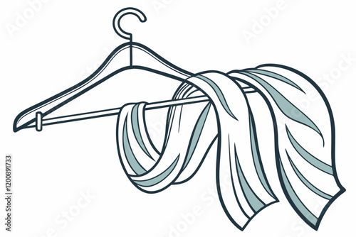 hangers isolated on white