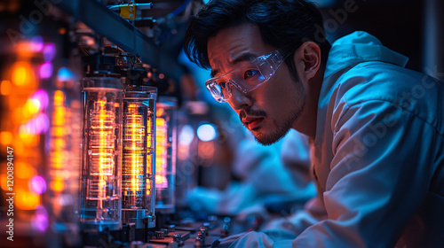 a man in a lab photo