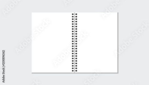 Notebook white pages set. notepad blank paper sheet. set of paper sheets from notepad. realistic white sheet. blank notepaper with shadow