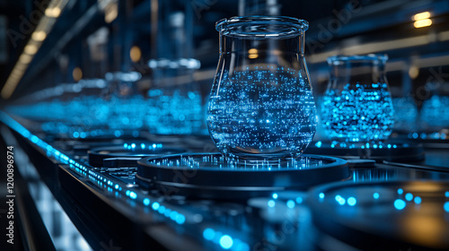 a glass filled with water sitting on a table