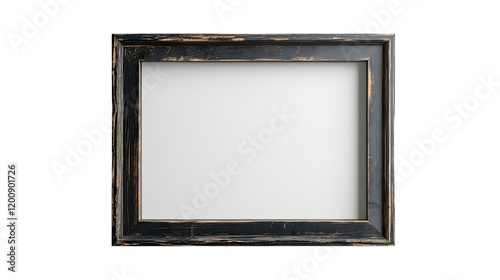 Black Wooden Frame:  A rustic black wooden frame with a distressed finish, perfect for showcasing cherished memories, artwork, or photography.