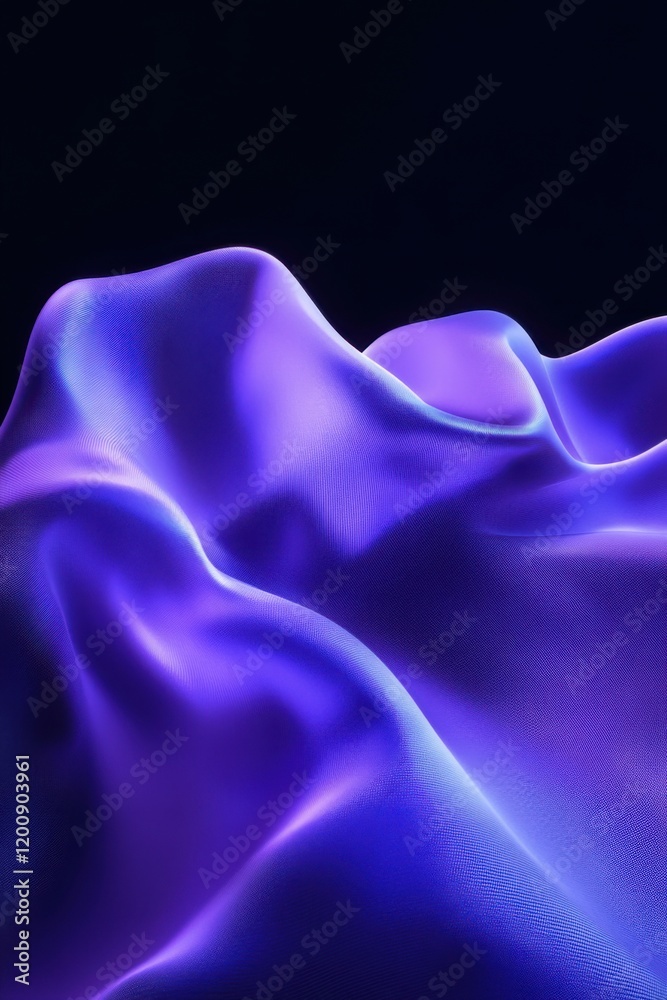 Fototapeta premium Abstract Purple and Blue Silk Drape