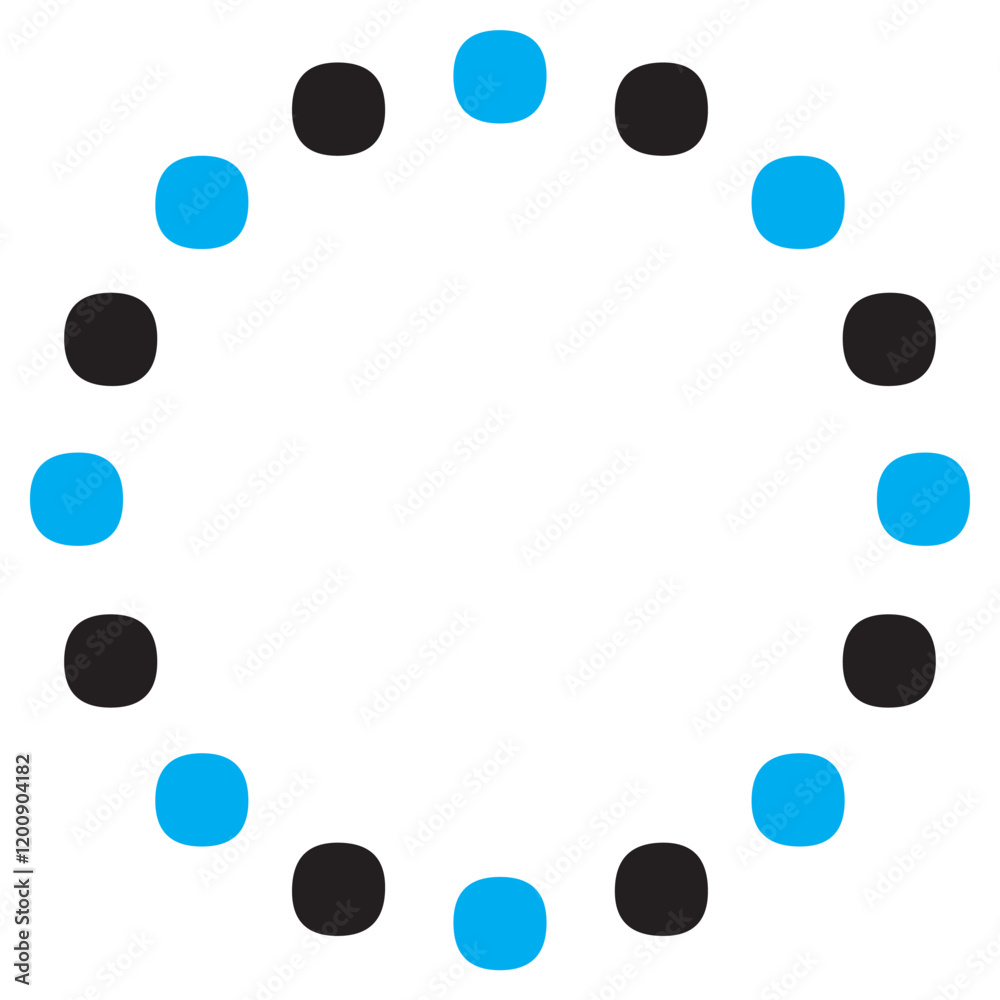 Raster icon round loading bar vector illustration.