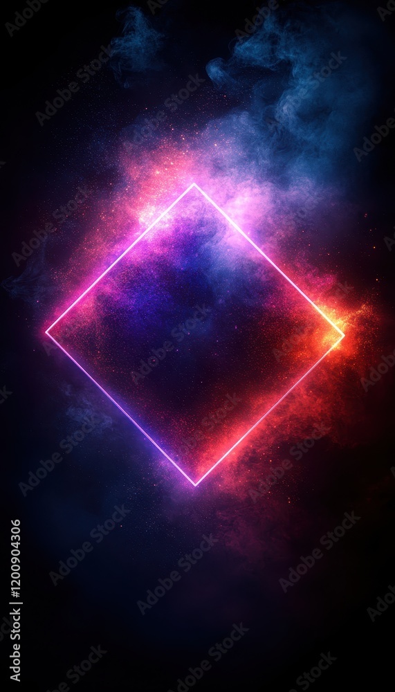 custom made wallpaper toronto digitalNeon Geometric Abstract Background