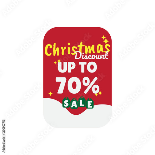Christmas Sale Banner Discount Up To 70%