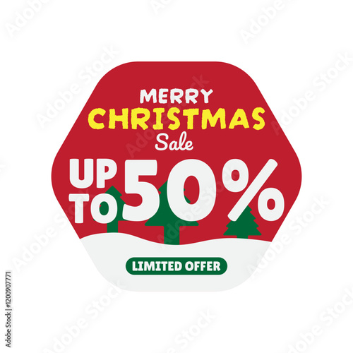 Christmas Sale Banner Up To 50%