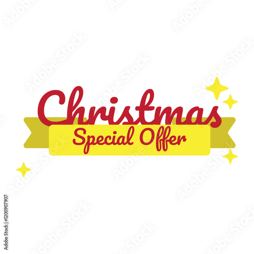 Christmas Special Offer Typography Banner