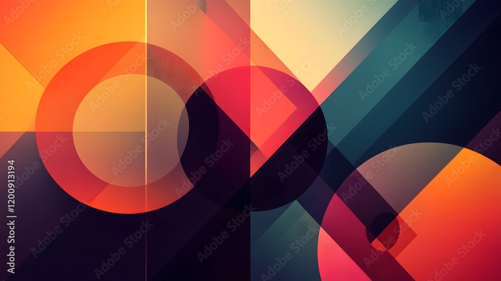 Modern geometric shapes arranged symmetrically with bold and clean patterns Modern geometric shapes arranged symmetrically with bold and clean patterns