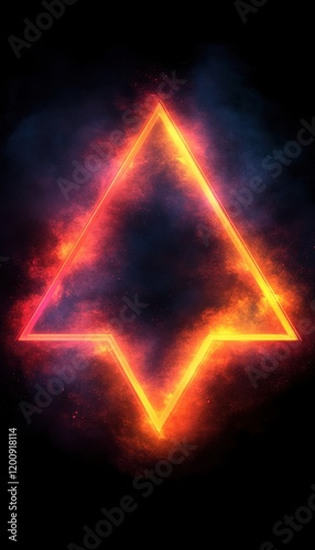 Neon Triangle Graphic Design