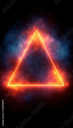 Neon Triangle Graphic Design