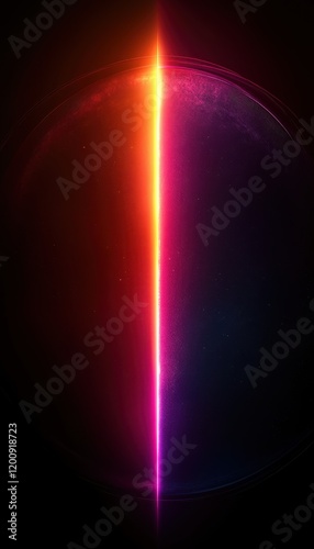 Neon Sphere Abstract Art
