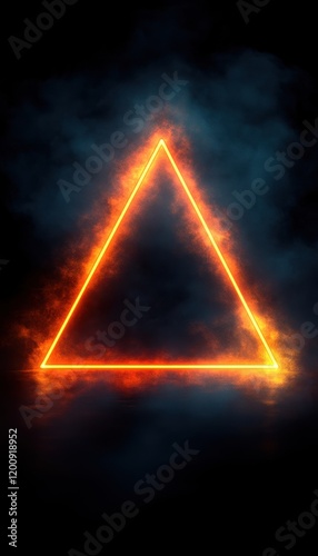 Neon Triangle Graphic Design