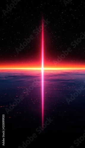 Cosmic Pink Beam Across the Planet