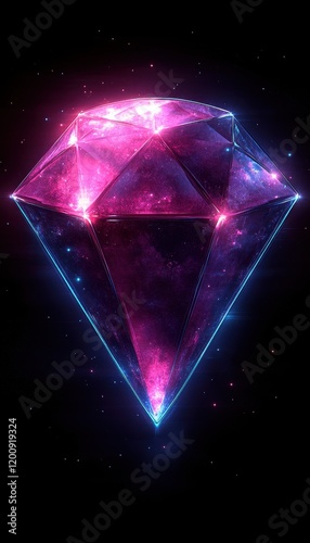 Glowing Cosmic Diamond