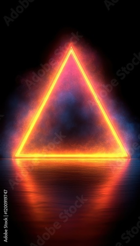 Neon Triangle Graphic Design