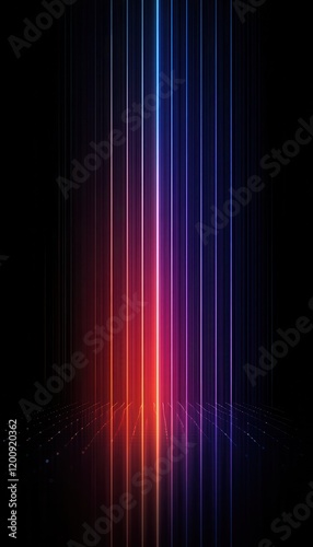 Abstract Neon Light Technology Art