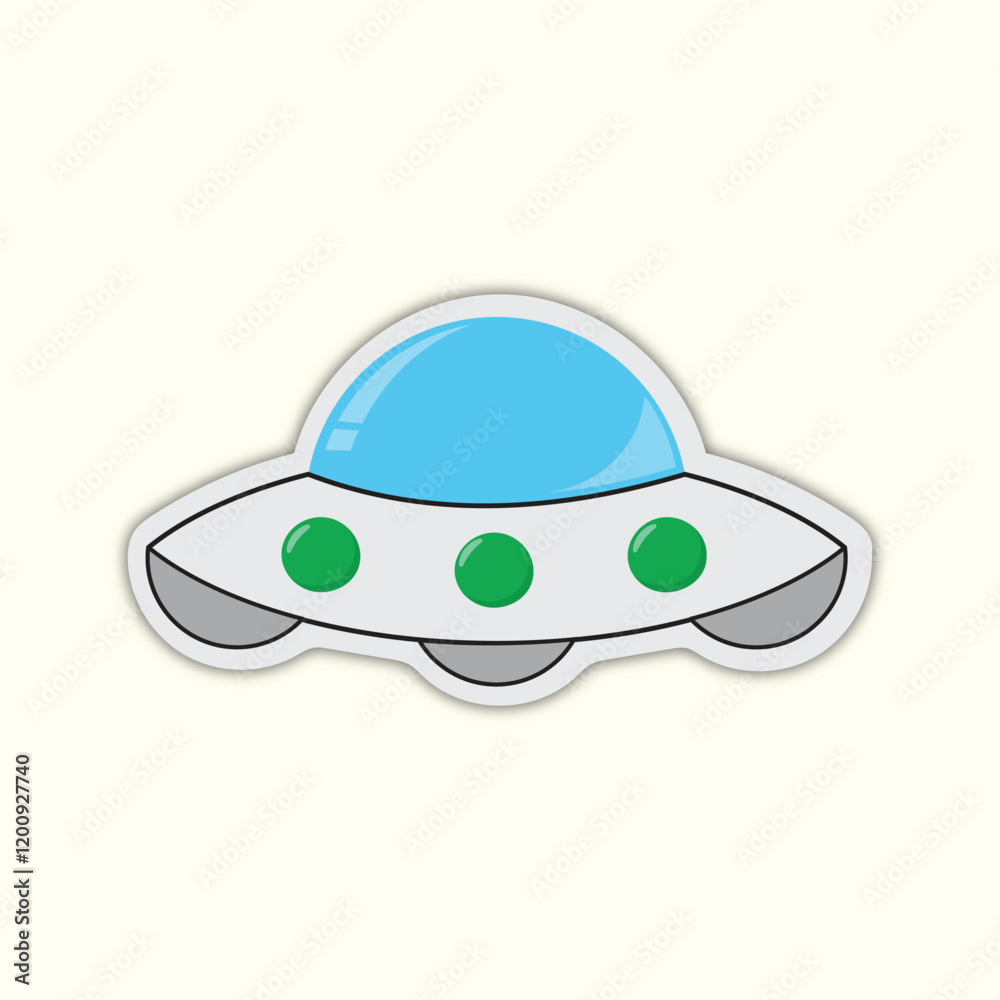 unidentified flying object UFO vector Ilustration unidentified flying object UFO vector Ilustration