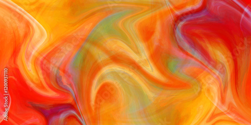 Abstract background with swirls fluids found liquify psychedelia illustration, marble texture liquify fluid background, multicolor psychedelic liquefied paint background.