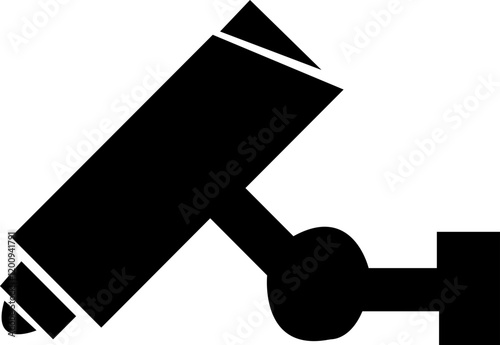 CCTV Camera Icon.CCTV sign. Video camera sign. Area under 24 hour video surveillance. Surveillance camera, monitoring, home security protection system. Employee, visitor and property safety.