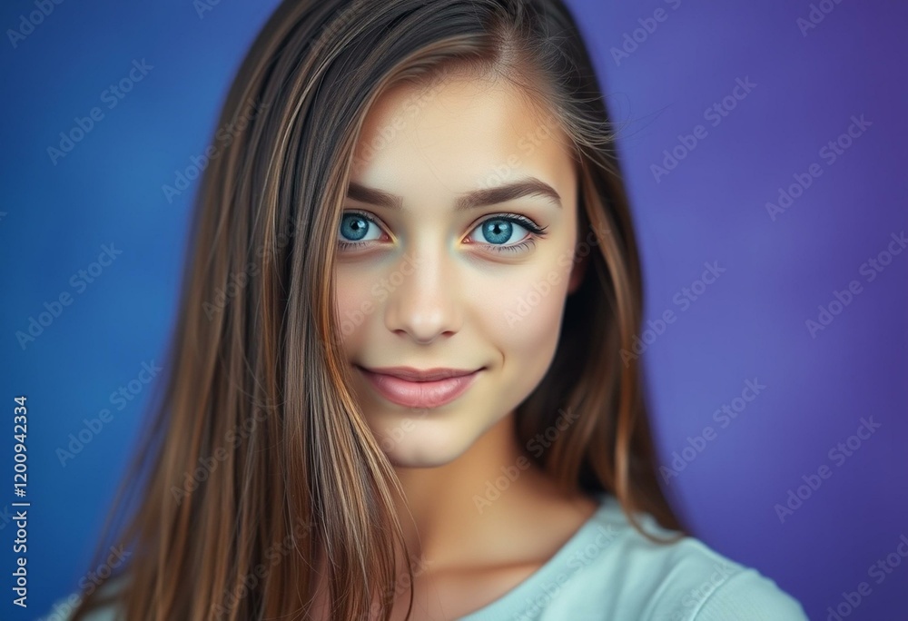 Fototapeta premium Female portrait with blurred background