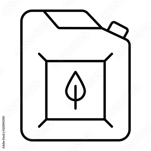 Biofuel outline icon