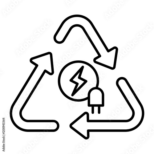 Energy outline icon