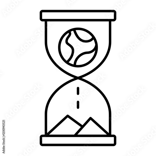 Hourglass outline icon