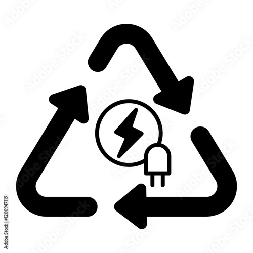 Energy black icon