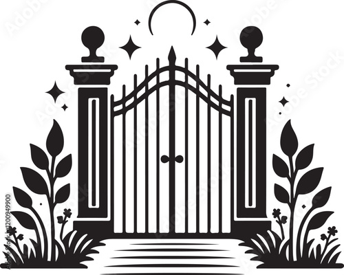 Gate  design Vector and Illustrations