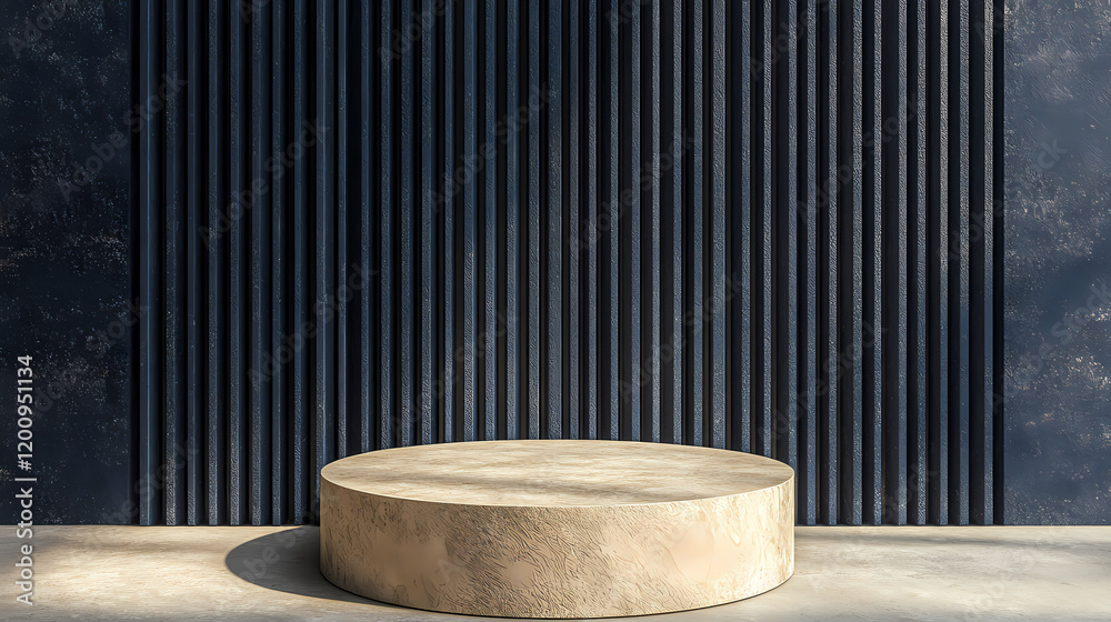 Minimalist blue textured platform design Minimalist blue textured platform design
