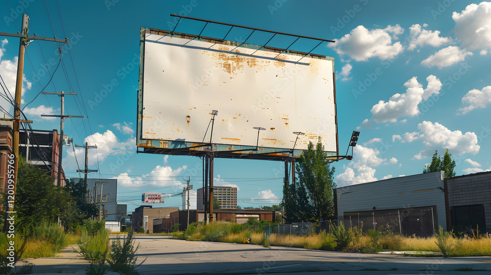Billboard plain in the street Billboard plain in the street