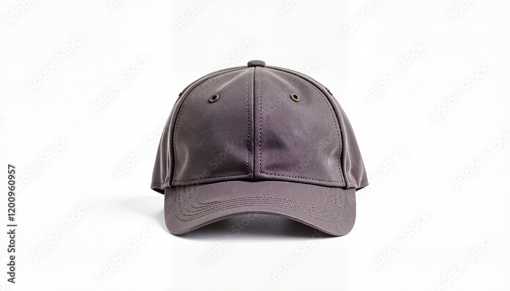 Modern Gray Baseball Cap in Professional Studio Setting with Copy Space Modern Gray Baseball Cap in Professional Studio Setting with Copy Space