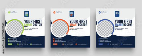 Social Media Post for a Healthcare Clinic Offering 30% Discount on First Smart Doctor Visit