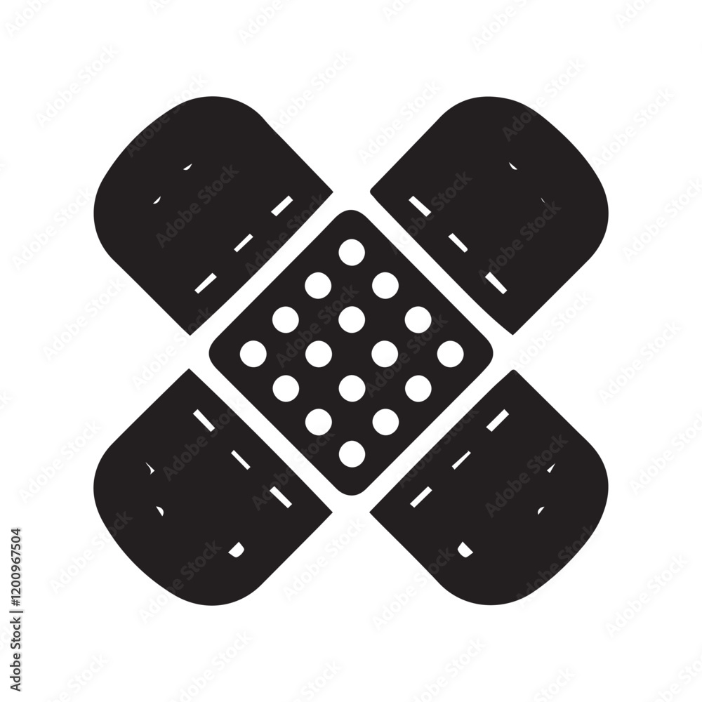 Hospital and medical health care icon Bandage vector illustration Hospital and medical health care icon Bandage vector illustration