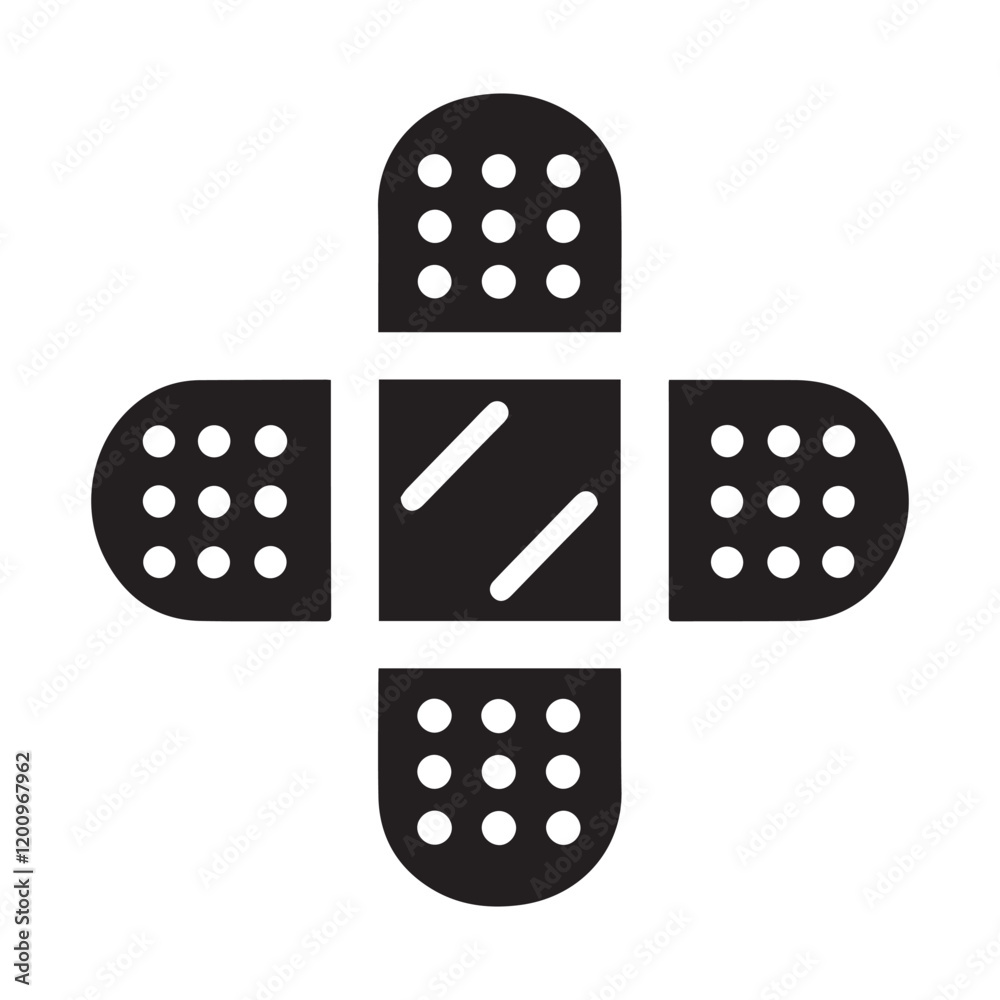 Hospital and medical health care icon Bandage vector illustration Hospital and medical health care icon Bandage vector illustration