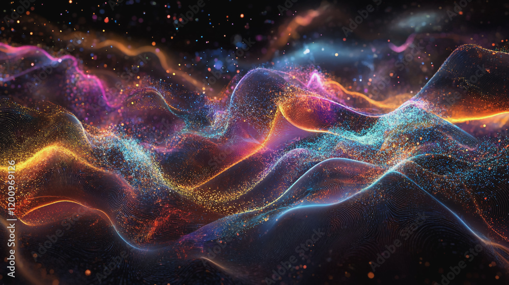 Abstract digital background electromagnetic wave background Innovation digital wave background information technology background The background is the background. gradient wave digital wave banner Abstract digital background electromagnetic wave background Innovation digital wave background information technology background The background is the background. gradient wave digital wave banner