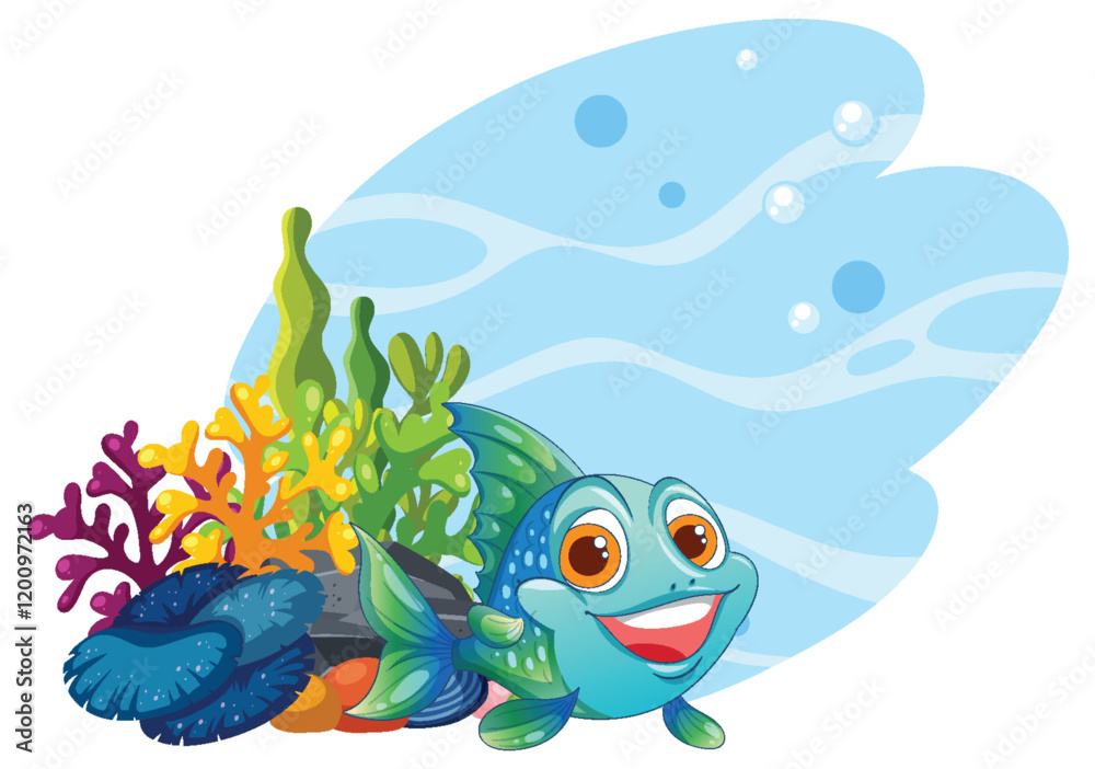 Obraz premium Colorful Sea Creature and Coral Reef