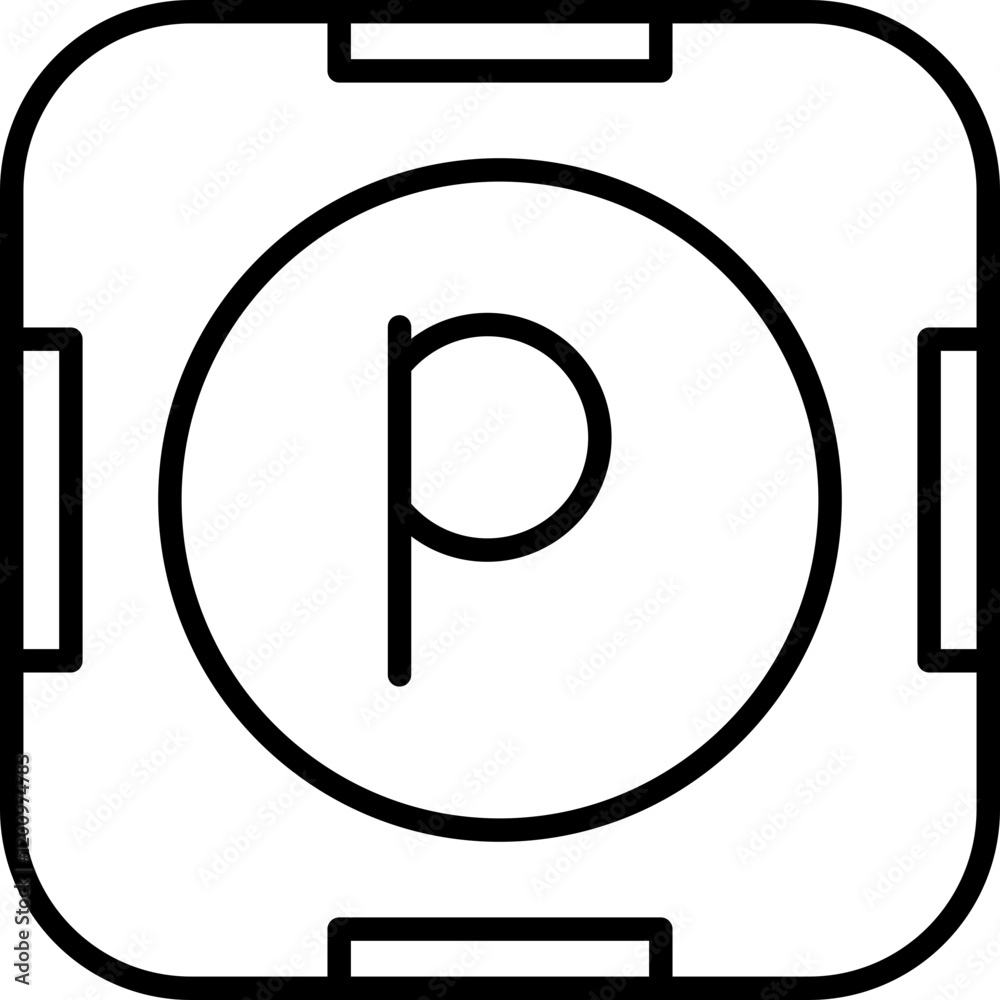 Letter P Icon