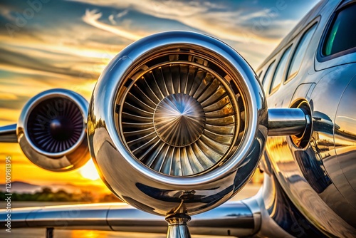 Bombardier CRJ900 Regional Jet Close-up Macro Photography: Engine Detail