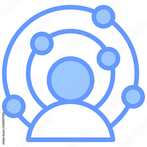 Immersive Experience Blue Icon