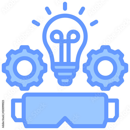 Spatial Cognition Blue Icon