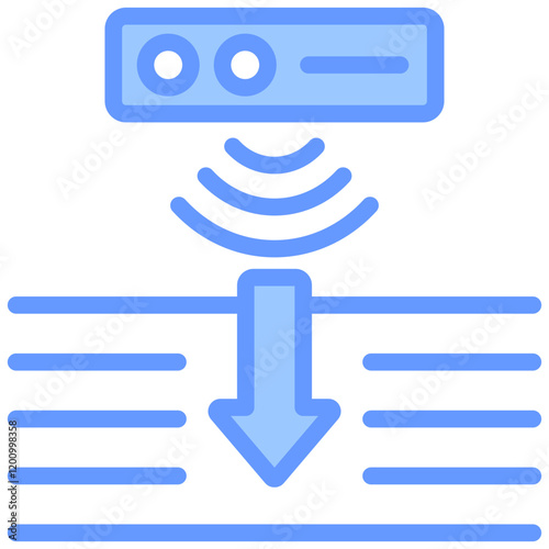 Depth Sensing Blue Icon