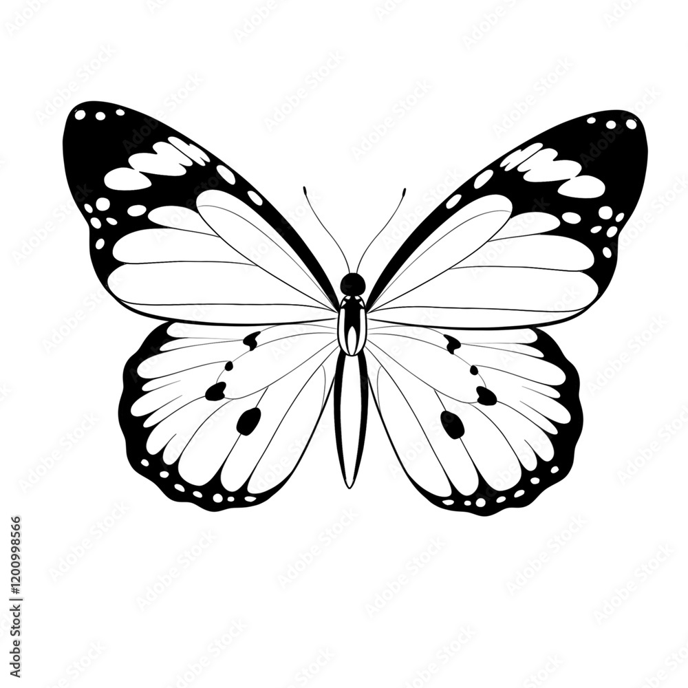 Fototapeta premium butterfly isolated on white