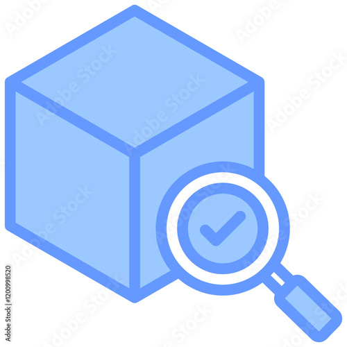 Spatial Query Blue Icon
