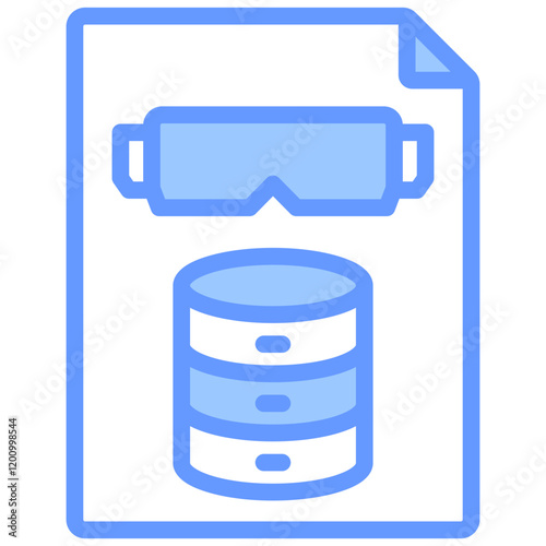 Spatial Query Lenguange Blue Icon