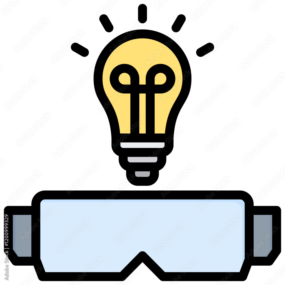 Spatial Intelligence Outline Color Icon Spatial Intelligence Outline Color Icon