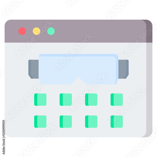 Spatial Comp Application Flat Icon