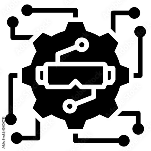 Spatial Comp Technology Glyph Icon