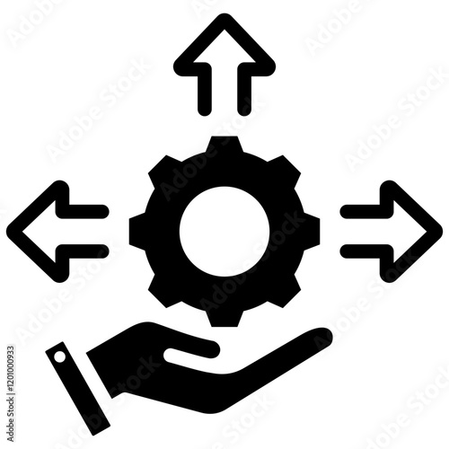 Decision Making System Glyph Icon