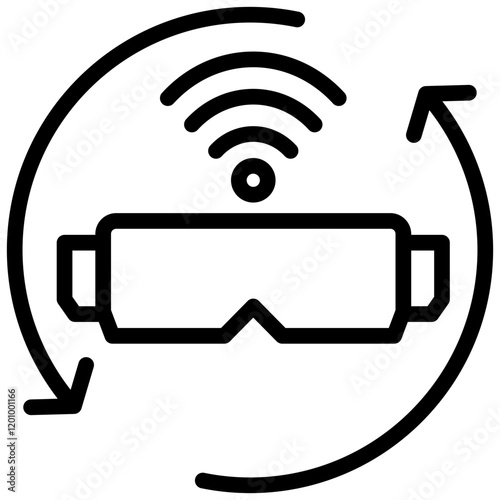 Vr Outline Icon
